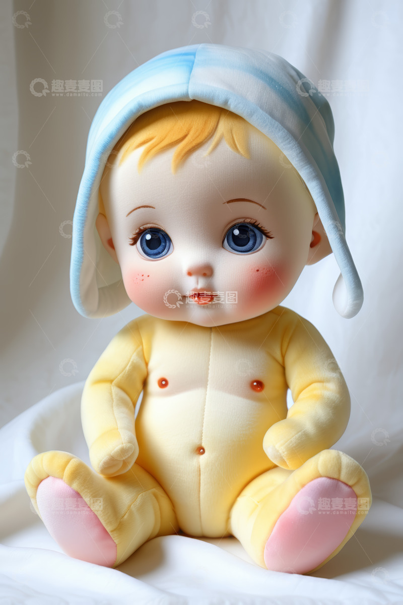 高清大图下载【趣麦麦图】可爱婴儿玩偶特写