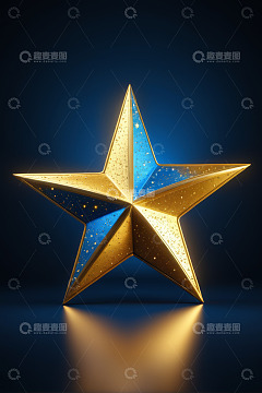 金色五角星装饰素材