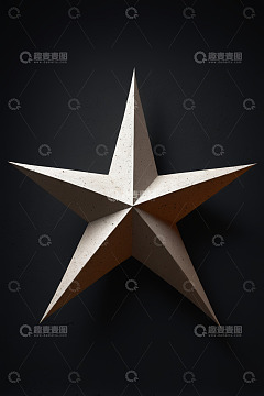 立体五角星装饰静物