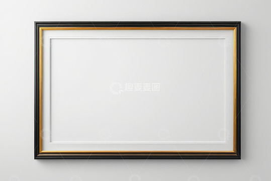墙上装饰画框空白素材