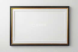 墙上装饰画框空白素材