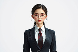 职业装女性肖像
