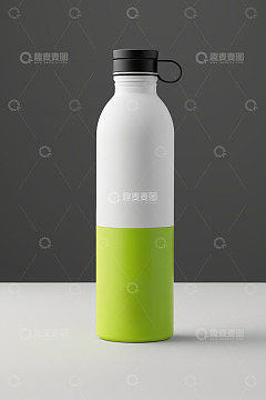 双色拼接水瓶静物展示