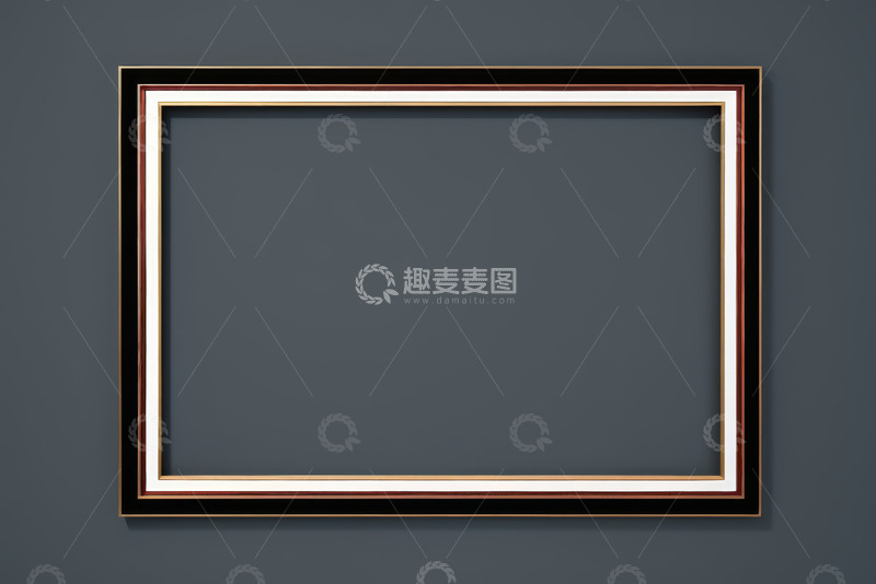 高清大图下载【趣麦麦图】简约背景上的装饰性画框