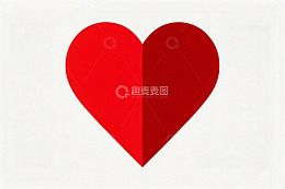 红色心形图案素材