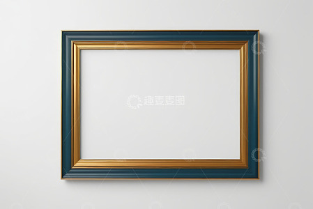 墙上装饰画框架空白展示