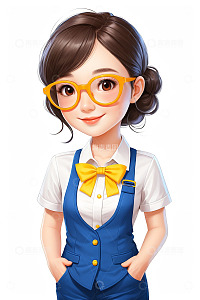 卡通职业女性形象