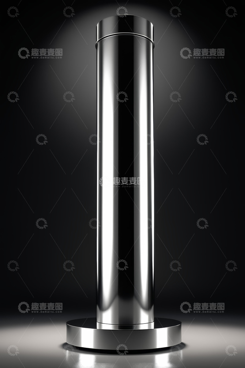 高清大图下载【趣麦麦图】金属圆柱体产品展示