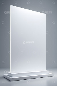 白色空白展示板