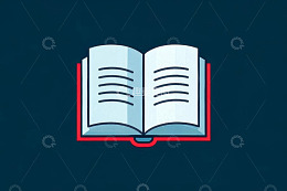 翻开的书籍插图