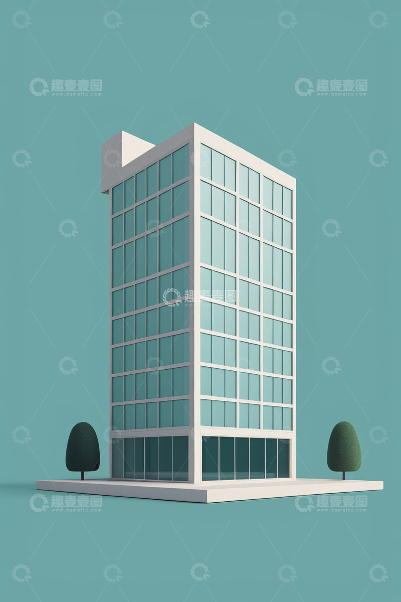 高清大图下载【趣麦麦图】简约风格现代高楼建筑