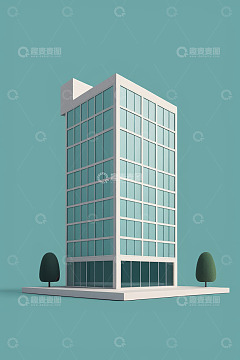 简约风格现代高楼建筑