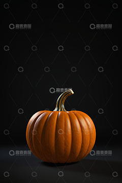 橙色南瓜特写