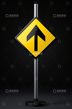 向上箭头交通指示标志