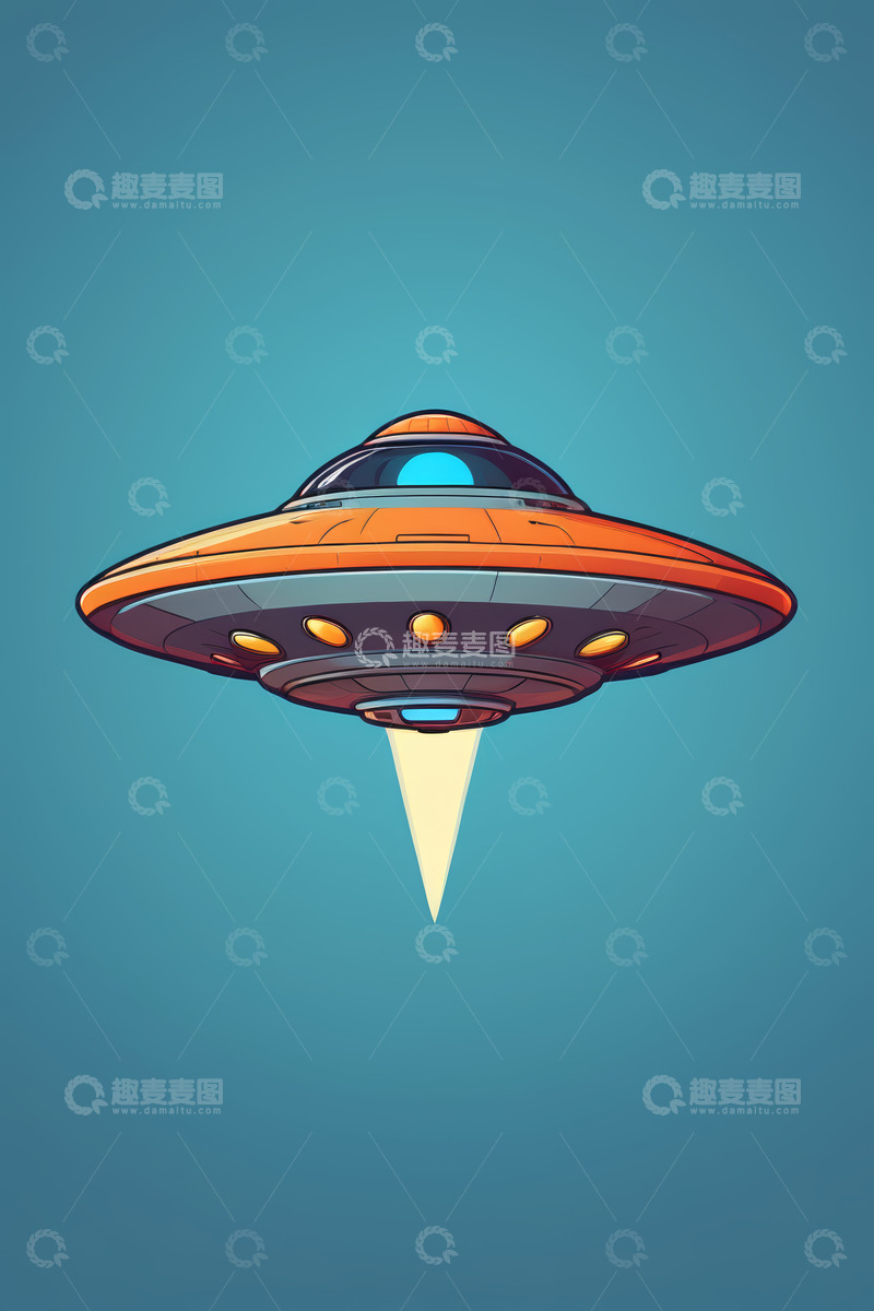 高清大图下载【趣麦麦图】科幻风格不明飞行物