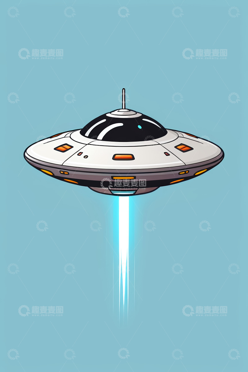 高清大图下载【趣麦麦图】科幻风格宇宙飞船飞行画面