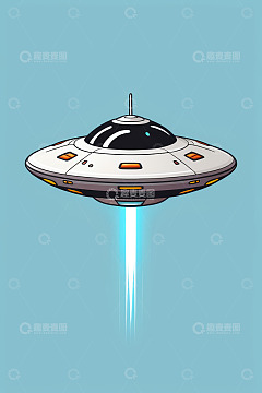 科幻风格宇宙飞船飞行画面