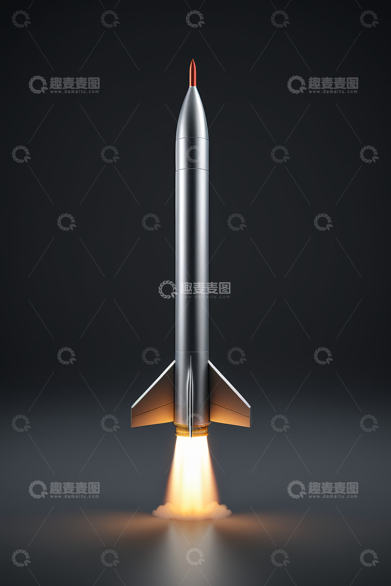 高清大图下载【趣麦麦图】火箭发射三维效果图