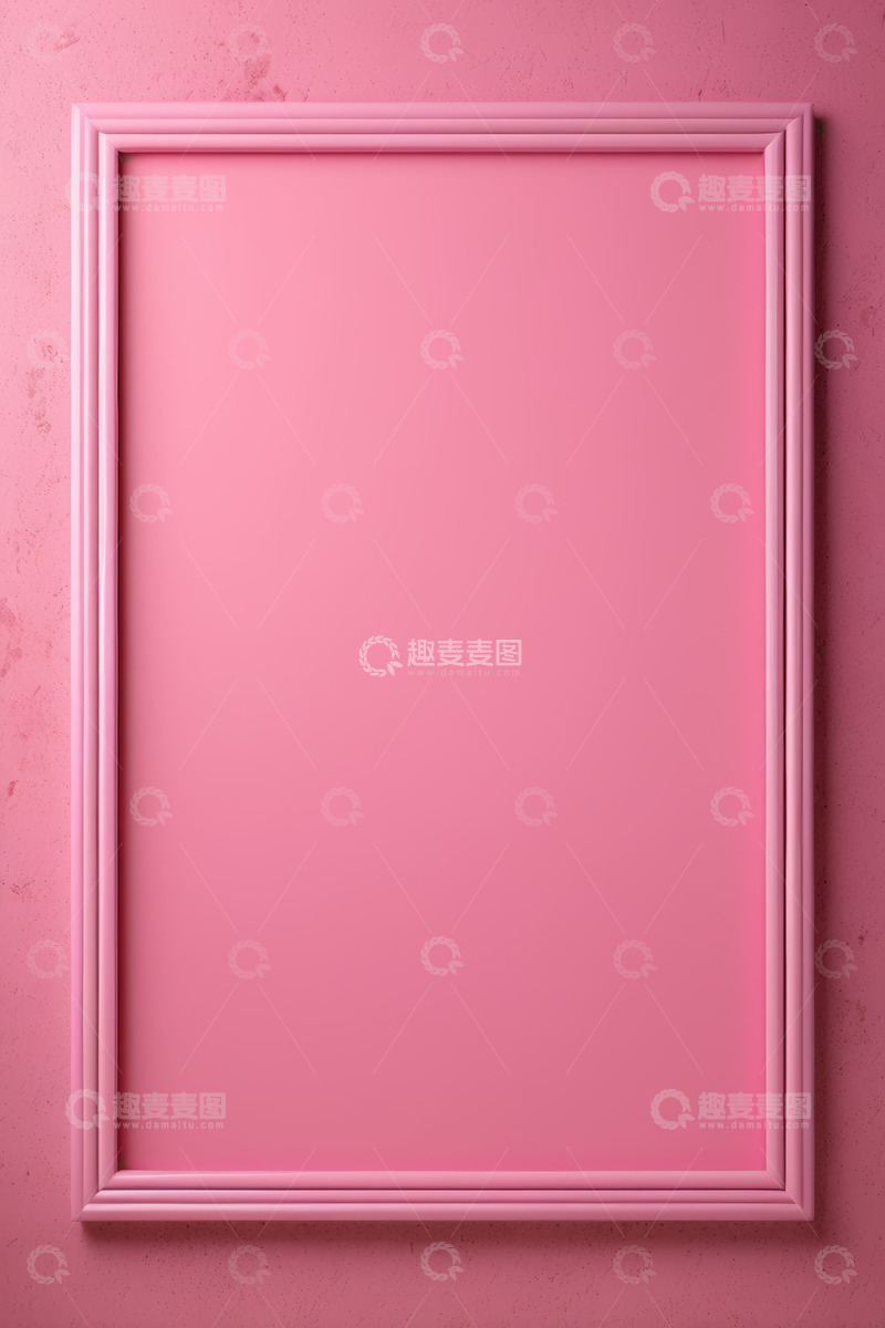 高清大图下载【趣麦麦图】粉色背景上的粉色相框