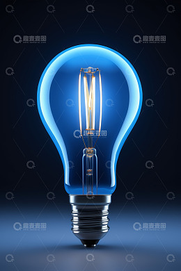 发光的复古风格灯泡特写