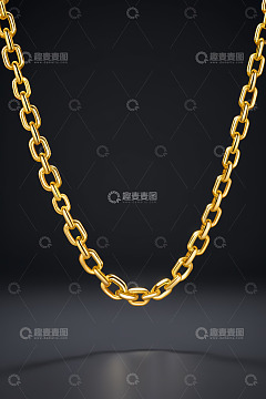 金色珠宝项链特写