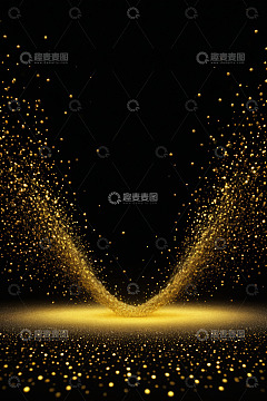 金色粒子背景素材
