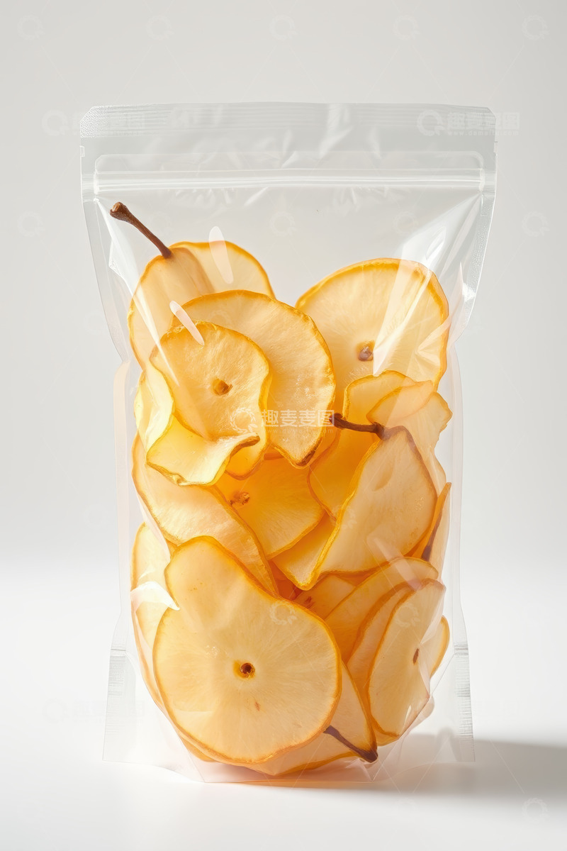 高清大图下载【趣麦麦图】袋装梨片特写