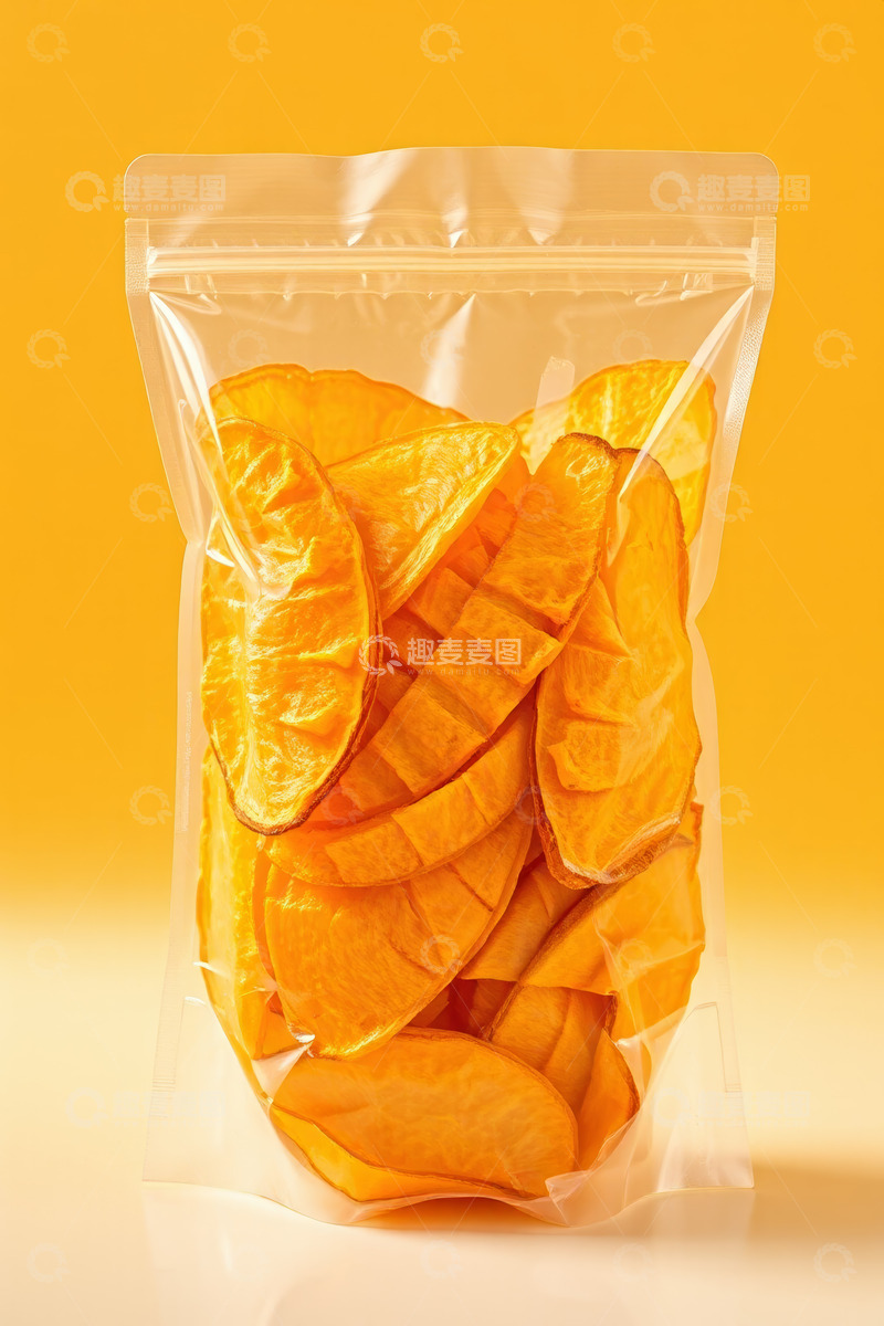 高清大图下载【趣麦麦图】袋装红薯片食品特写