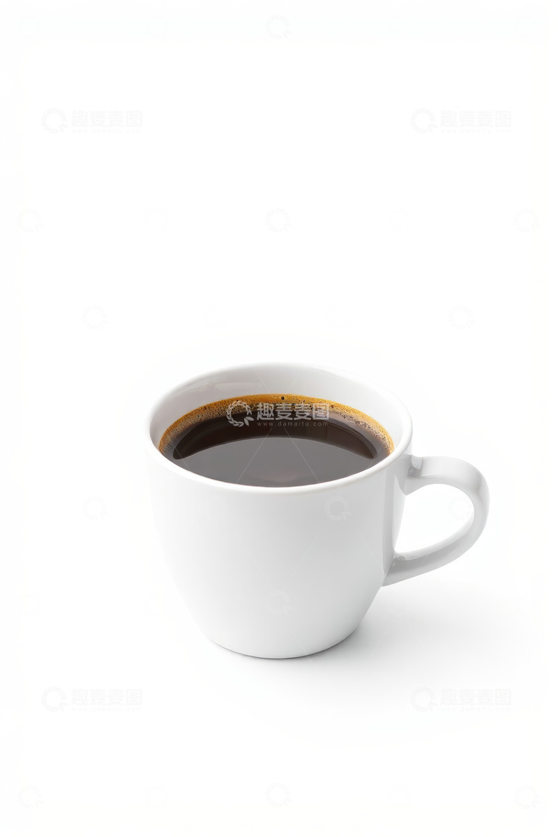 高清大图下载【趣麦麦图】白色杯子装的黑咖啡饮品