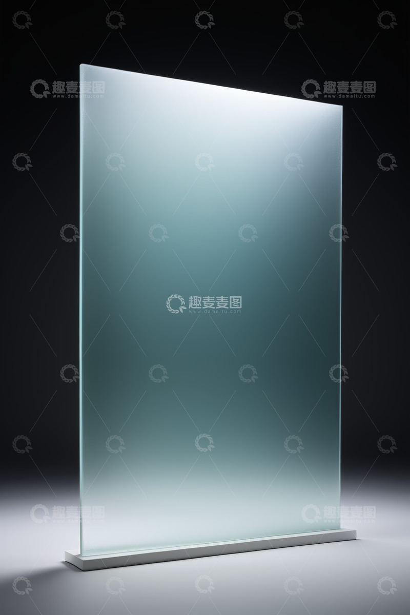 高清大图下载【趣麦麦图】现代透明玻璃展示板