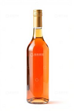 玻璃瓶中的橙色液体饮料