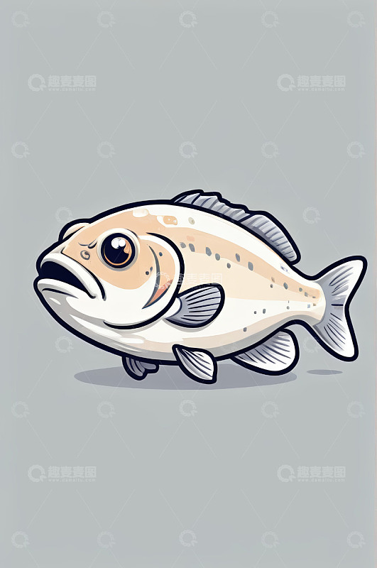 卡通鱼插画素材