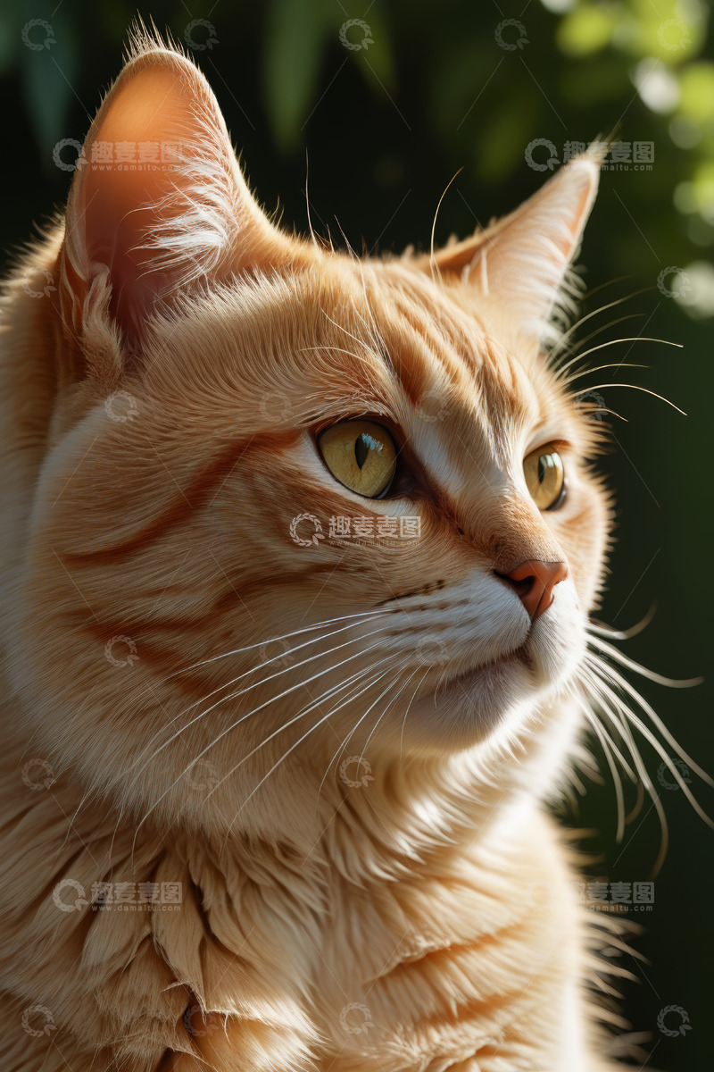 高清大图下载【趣麦麦图】橘色猫咪特写