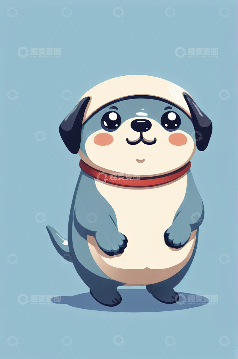 高清大图下载【趣麦麦图】可爱卡通小狗形象