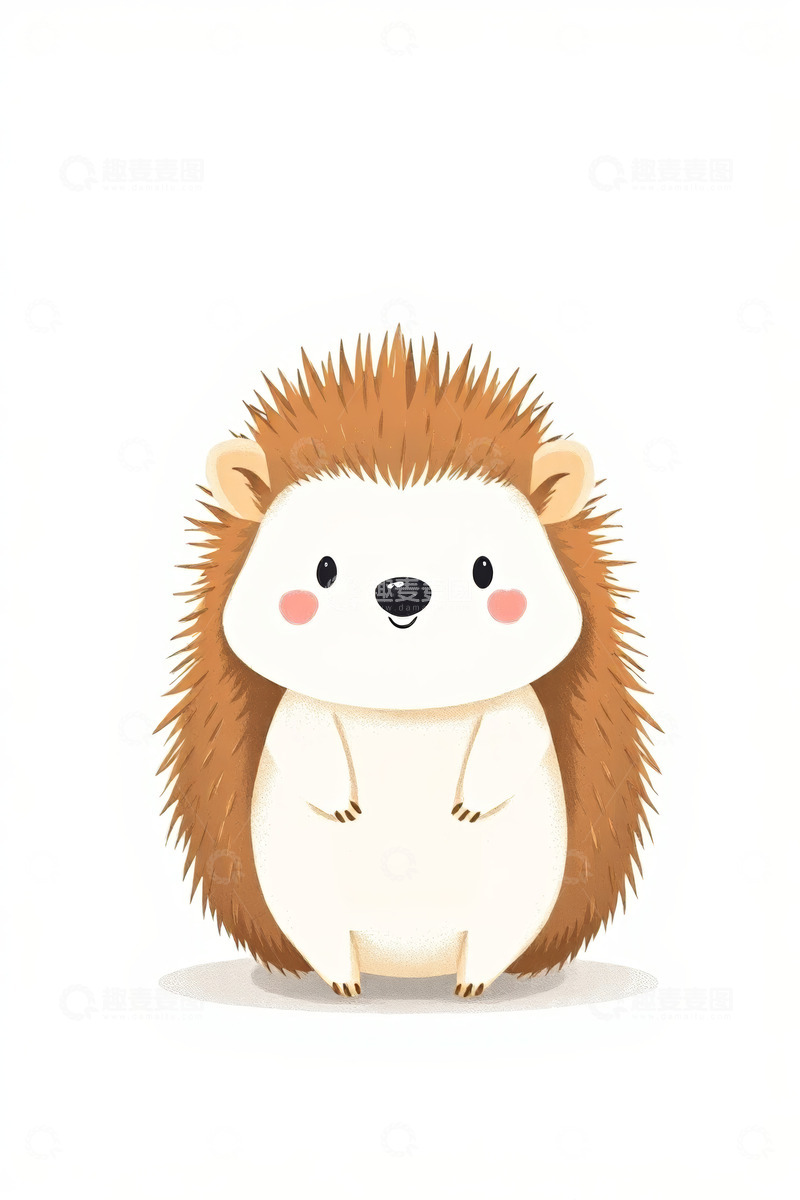 高清大图下载【趣麦麦图】可爱卡通刺猬形象