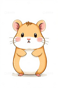 可爱卡通仓鼠形象素材