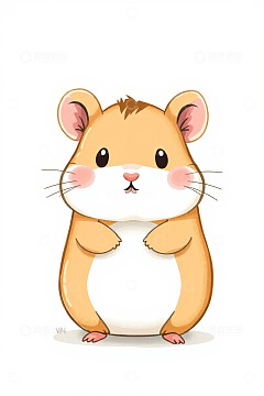 可爱卡通仓鼠形象素材
