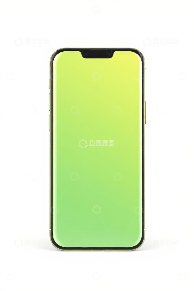 高清大图下载【趣麦麦图】绿色屏幕智能手机展示