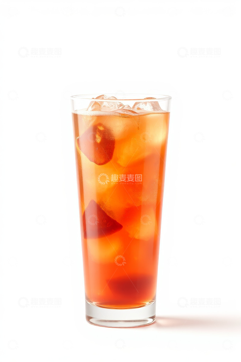 高清大图下载【趣麦麦图】玻璃杯中的冰饮