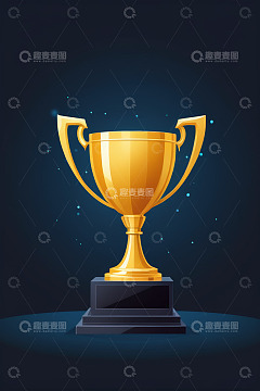 金色奖杯插图