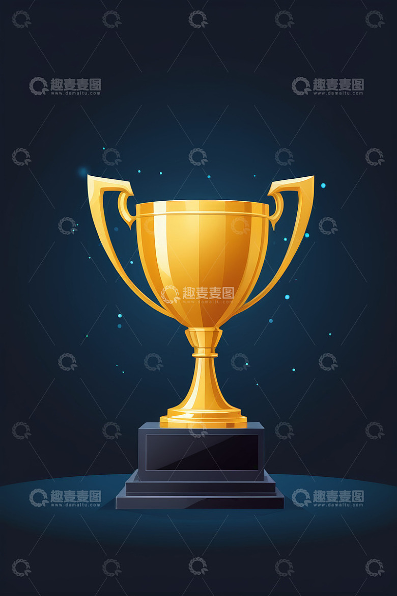 金色奖杯插图