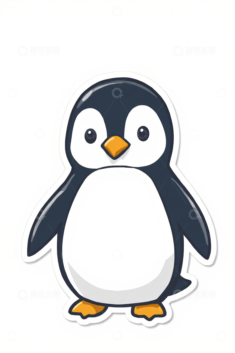 高清大图下载【趣麦麦图】卡通企鹅形象素材