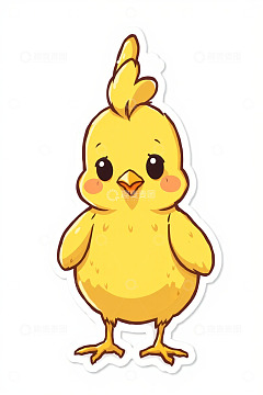 卡通小黄鸡形象素材