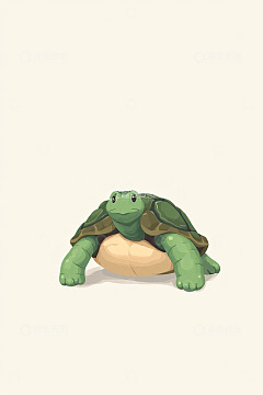 卡通乌龟插画素材