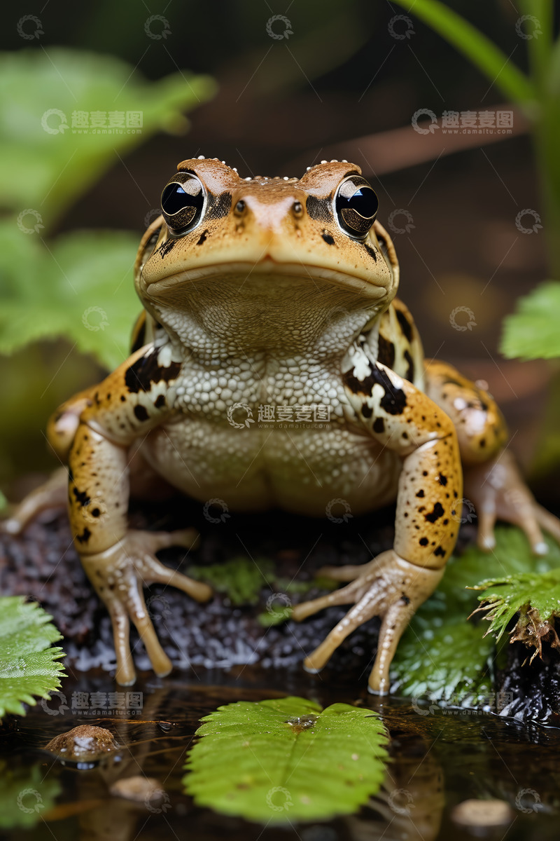 高清大图下载【趣麦麦图】青蛙特写近景