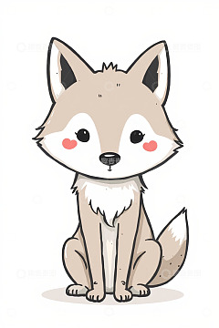 可爱卡通狐狸插画
