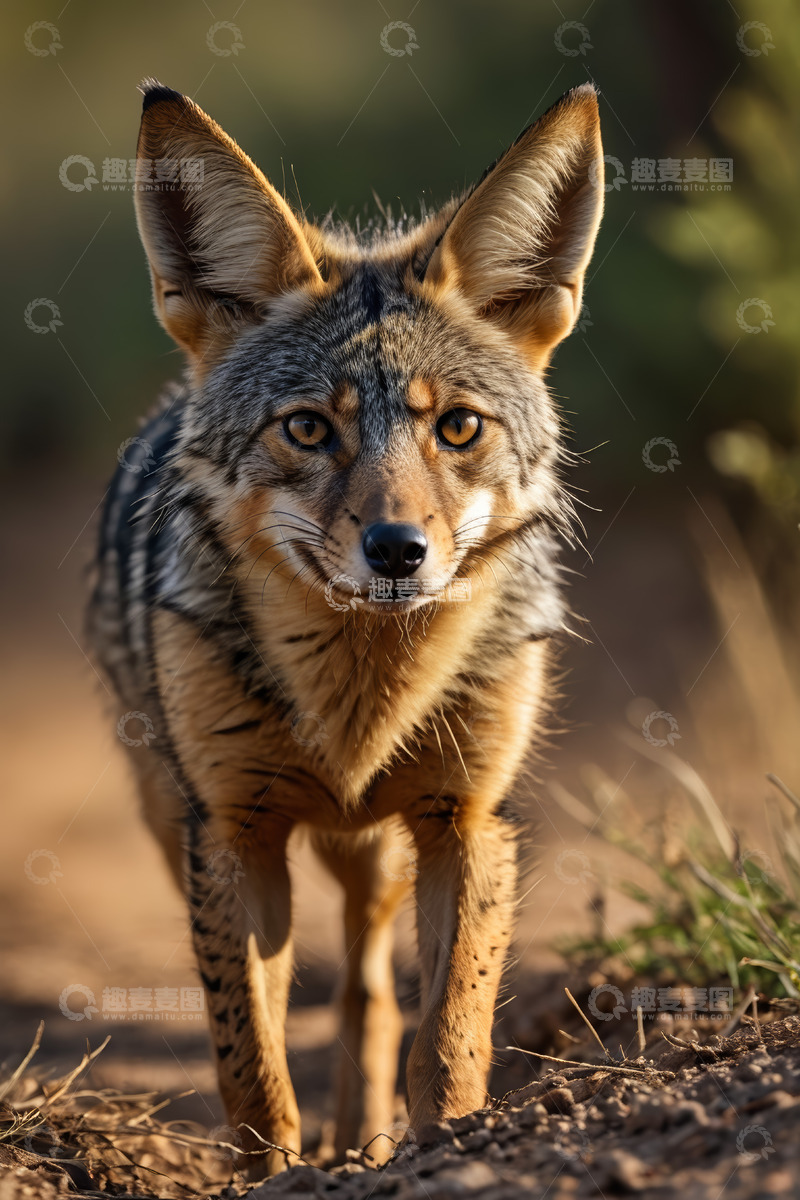高清大图下载【趣麦麦图】野外豺狼特写