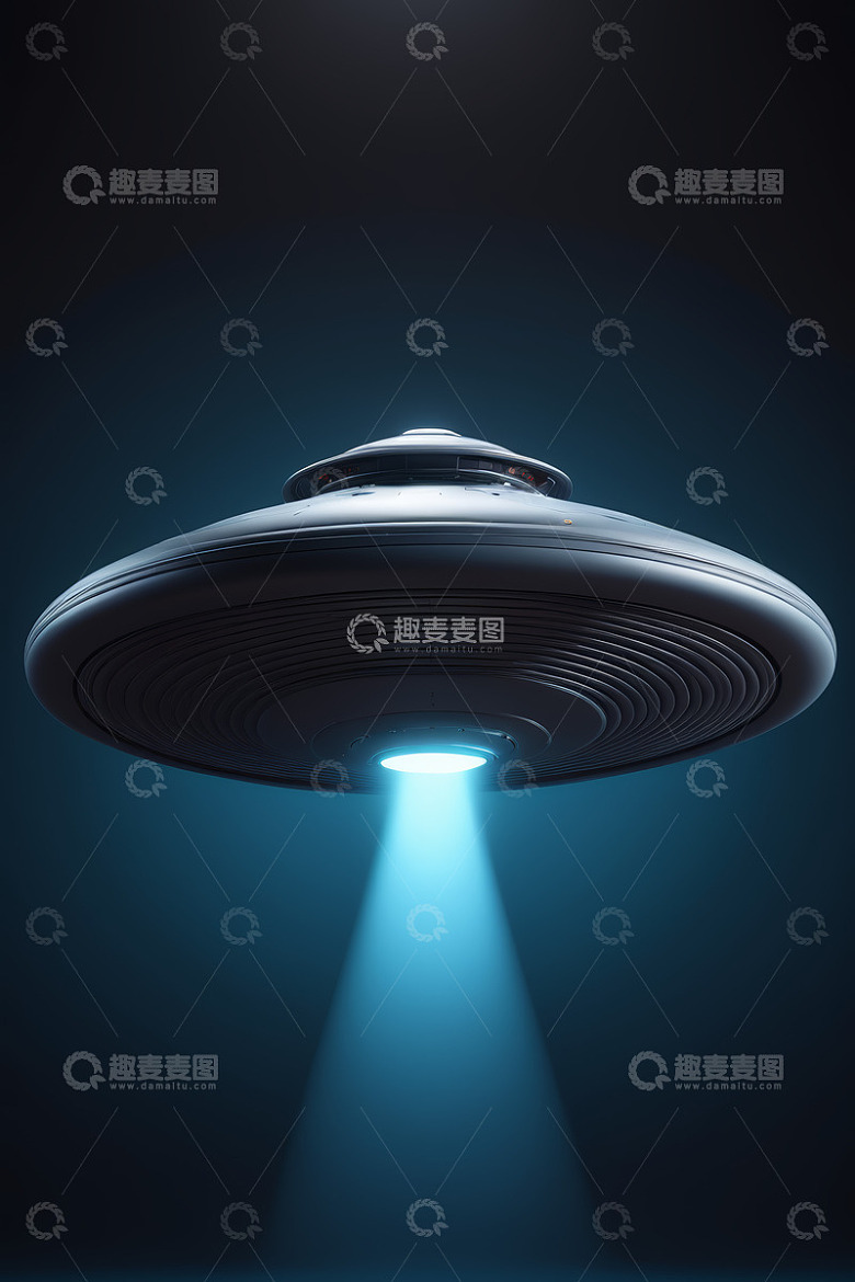 悬浮的不明飞行物UFO