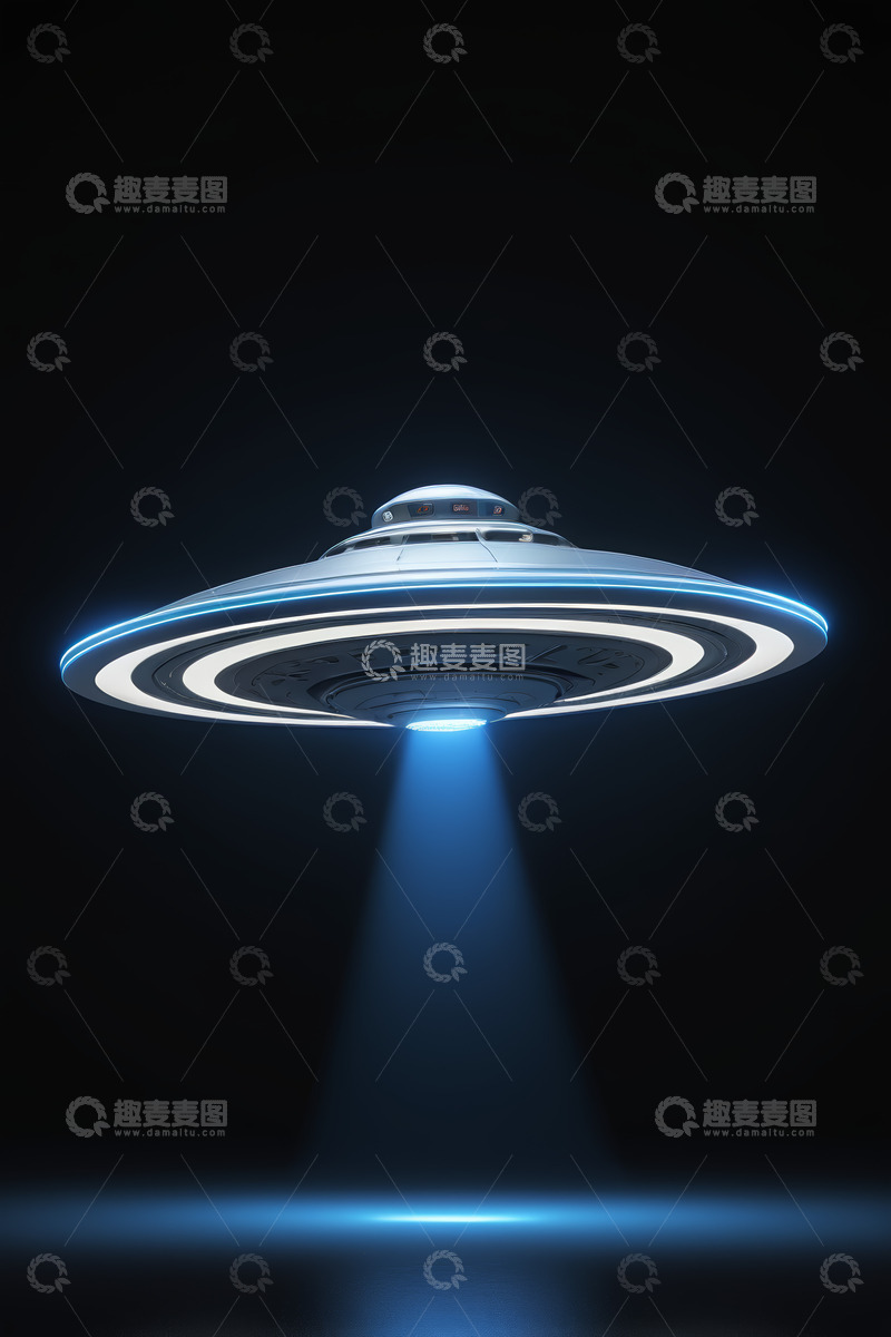 高清大图下载【趣麦麦图】科幻风格不明飞行物