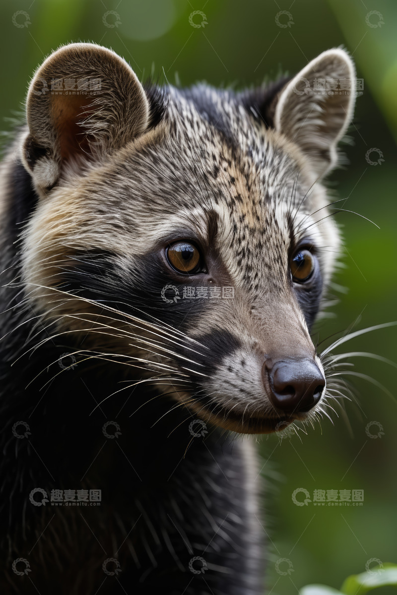 高清大图下载【趣麦麦图】野生动物貉特写